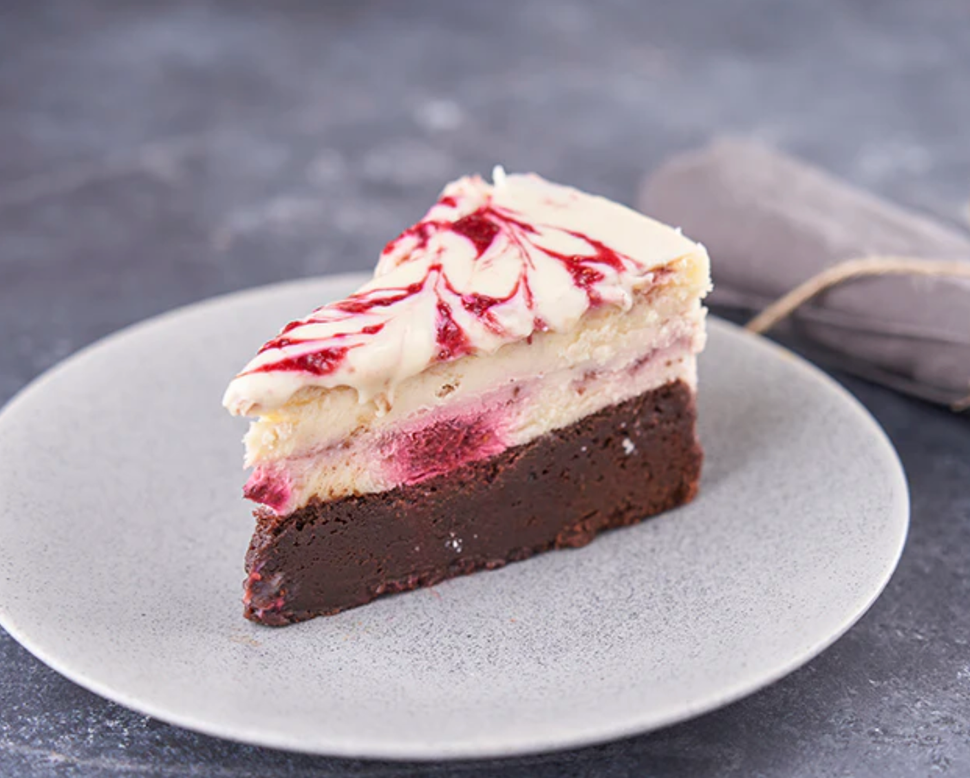 Cheesecake Brownie Frambuesa Chocolate Blanco