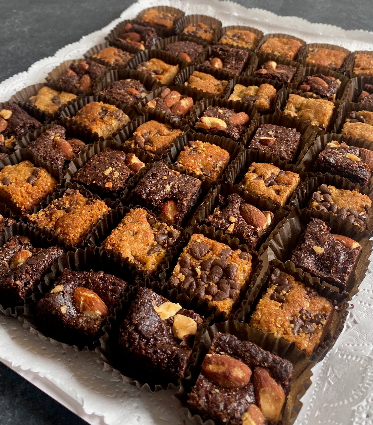 Petit Bites 50 unidades brownies&blondies (Vegano)