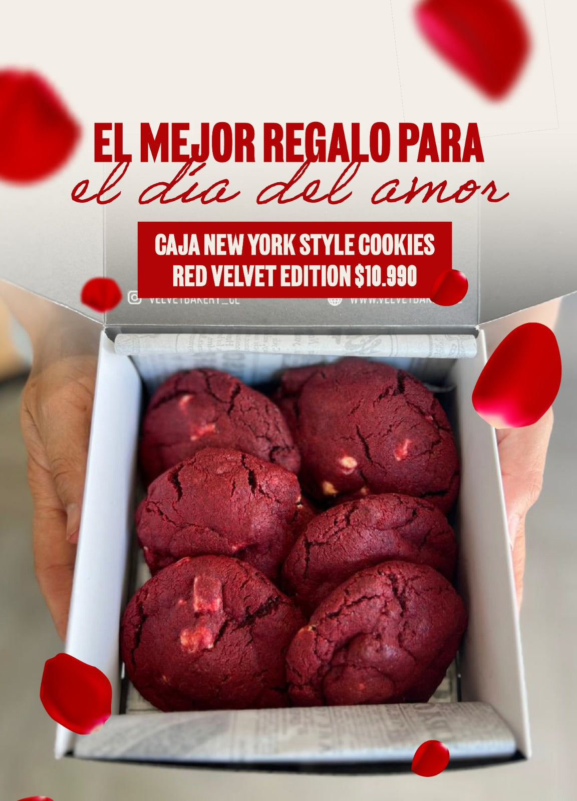 Caja New York Cookie Style Red Velvet Edición Limitada